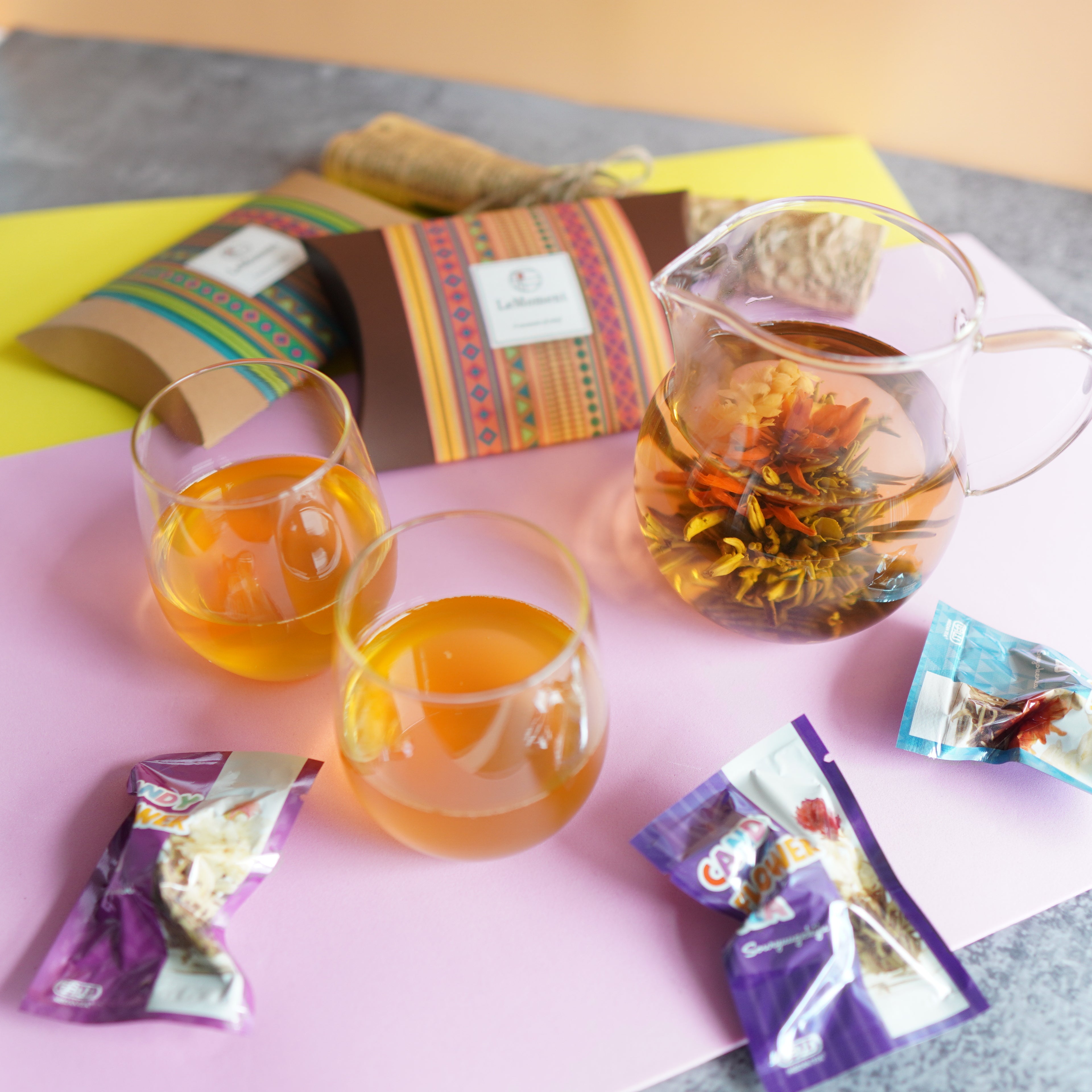 花が咲くお茶(工芸茶) 3種セット(3個入り)